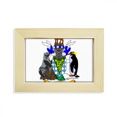 thumbnail image 1 of Sgssi Europa emblema nacional Escritorio de madera Arte Pintura 5x7 pulgadas marco de foto foto, 1 of 4