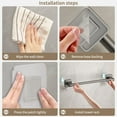 thumbnail image 6 of Aiteng 16in Self Adhesive Towel Rack for Bathroom Wall Mounted Towel Holder Storage Rack Bathroom Single Pole Towel Rod, 6 of 7