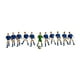 thumbnail image 5 of 11 figuras de juguete de jugador de fútbol en miniatura, modelo de personas diminutas, fútbol realista Jugador azul, 5 of 9