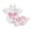 Pink, variant on BemeyourBBs Newborn Baby Girls Summer Clothes Short Sleeve Bow Embroidery Romper Ruffle Shorts Set Headband Infant Baby Girl Summer Outfits