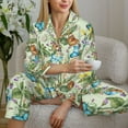 thumbnail image 6 of Sigee Meadow Plants And Butterflies for Women’s Pajama Sets Long-Sleeved Pjs Sets for Women 2 piece Sleepwear-X-Large, 6 of 7