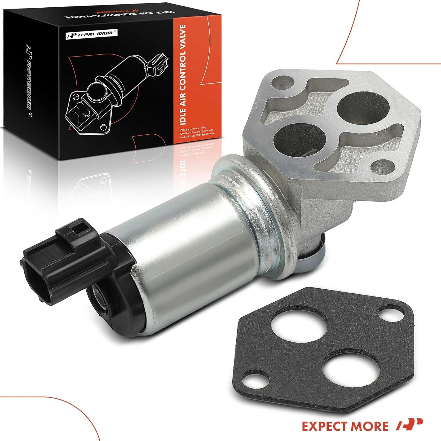 A-Premium Fuel Injection Idle Air Control Valve IAC - Compatible with Ford & Lincoln - 97-05 - Expedition, F-150, F-250, Blackwood, Navigator, LS & More - 3.0L 4.6L 5.4, for# F75Z9F715AA, F75Z9F715AB