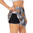thumbnail image 3 of Running Shorts for Women, halloween pumpkin Workout Athletic Shorts with Pockets, Lounge Yoga Shorts Women, 3 of 7