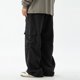 thumbnail image 4 of Pantalones largos para hombre, estilo casual, con cintura elástica y bolsillos, a la moda para exteriores, 4 of 6