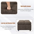thumbnail image 6 of Euroco 63" Folding Ottoman Sleeper Bed with Mattress Convertible Guest Bed, Black&Gray, 6 of 8