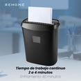 thumbnail image 4 of REHOME Trituradora de Papel - M&aacute;quina Destructor de Documentos - 10 Hojas con y Capacidad de15L - Corte Cruzado - F&aacute;cil de Utilizar - Ideal para casa o Negocio - Tarjetas de cr&a, 4 of 8