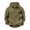 102#Army Green, variant on Fall Winter Mens Tactical Zip Up Hoodie Regular Fit Long Sleeve Sweatshirt Jacket Cargo Sleeve Casual Hiking Streetwear Brown S