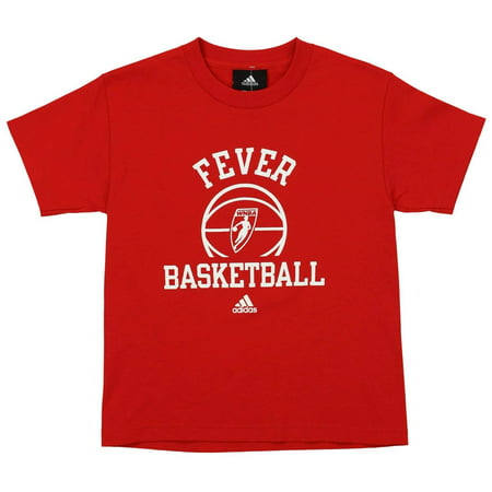 Adidas WNBA Youth Indiana Fever Dribbler Ball Short Sleeve Tee, Red ...