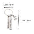 thumbnail image 2 of unbranded 3Ud Accesorios De Llaveros En Inoxidable Para Regalo De Y Uso Diario, 2 of 8