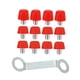 thumbnail image 4 of 12 tacos para botas de fútbol, ​​accesorios para zapatillas de atletismo, tacos de repuesto para césped con llave de doble extremo para competición. Rojo, 4 of 7