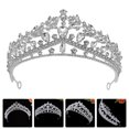 thumbnail image 5 of KAKOWELY Tiara de novia delicada con diamantes de imitación, corona para boda, tiara para novia, tiara para niña, 5 of 5