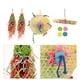 thumbnail image 3 of KAKOWELY 8 piezas de juguetes masticables coloridos para loros, juguetes para morder loros, kit de juguetes colgantes para jaula de pájaros, 3 of 4