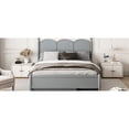 thumbnail image 4 of Wonderful Queen Size Bed With 2 Big Drawers And Twin Xl Trundle, Gray Platform Trundle Large Drawer Choices In - Rustic Bedroom Design For Assertive Living, 4 of 7