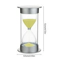 thumbnail image 3 of Temporizador de reloj de arena de 5 minutos | Reloj de arena fluorescente para niños, ideal para cepillarse los dientes y cocinar | Decoración de escritorio de madera y vidrio | Juguete de regalo y, 3 of 6