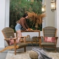 thumbnail image 3 of Cambridge Casual Abbington Teak Wood Rectangle Patio Console Table, Natural, 3 of 8
