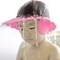thumbnail image 2 of Champú ajustable para bebé, ducha, protección para el baño, gorro para lavar el cabello, protector con almohadillas protectoras para los oídos (rosa), 2 of 3
