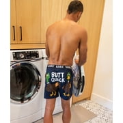 LazyOne Funny Animal Boxers, Novelty Boxer Shorts, Humorous Underwear, Gag Gifts for Men, Duck, Farm (Butt Quack, Medium)