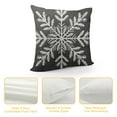 thumbnail image 4 of Nawypu  Christmas Throw Pillow Covers, Snowflake Pillow Cases Home Xmas Decorative Holiday Decor Cushion Covers Soft Pillow Cover for Sofa Bed Chair Set of , Gray, 4 of 5