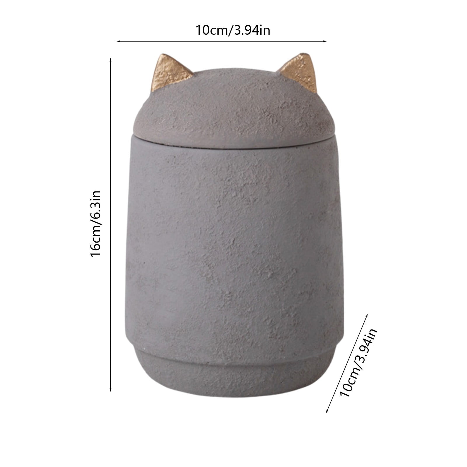 Pet Urns for Dogs and Cats with Secure Seal & Anti-Slip Felt Bottom, Animal Urn for Dog Ashes, Cat Ashes & Any Pet Gray
