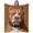 Dog, variant on Floral Fox Blanket Gifts for Women Men Adults Foxs Lovers Soft Lightweight Leafs Fox Throw Blankets for Couch Home Decor Birthday Gifts 50×40 Inch