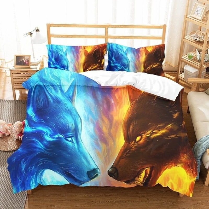 3D Printed Double Headed Wolf Bedding 