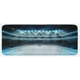 thumbnail image 1 of Hockey Kitchen Mat, Photo of a Sports Arena Full of People Fans Audience Tournament Championship Match, Plush Decorative Kitchen Mat with Non Slip Backing, 47" X 19", Multicolor, by Ambesonne, 1 of 1