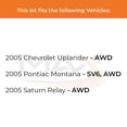 thumbnail image 2 of MAX Advanced Brakes - Rear Brake Kit For 2005 Chevy Uplander| Carbon Ceramic Brake Pad and Rotor Kit| Daily Driving OE Replacement Brake Rotors, 2 of 9