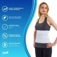 thumbnail image 5 of NYOrtho Abdominal Binder Compression Wrap Lower Waist & Belly Support Band, 30” to 45” Waist 3 Panel 9” High, 5 of 7