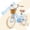 Blue, variant on KEANO Marigold 20 Inch Girls Bike for 6-12 Years Old Kids, Retro Style Bicycle with Basket & Kickstand, Gifts for Girls, Yellow