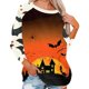 thumbnail image 2 of Sudadera con capucha y sombrero de bruja y calabaza de Halloween para mujer: jersey informal de manga larga para otoño, 2 of 6