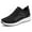 Black, variant on Daznico Women's Platform Walking Shoes - Breathable Mesh Lace-Up Sneakers with Non- Sole for Daily Comfort,Color:Grey,Size:8