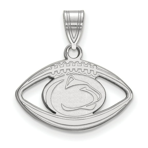 Women's Penn State Nittany Lions Sterling Silver Logo Football Pendant