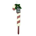 Holiday Time 32 Inch Holiday Wooden Candy Cane Yard Stake Decoration