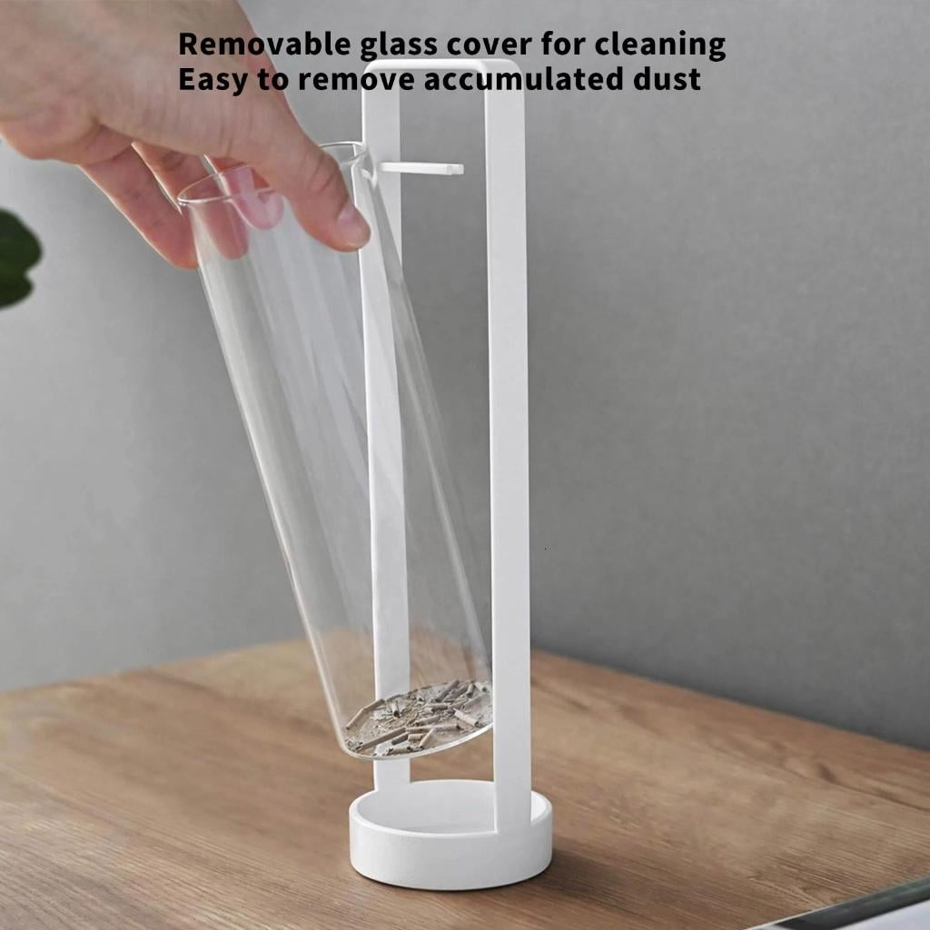 Osdhezcn Multipurpose Incenses Stick Holder with Glass Ashes Catcher for Living Room Bedroom