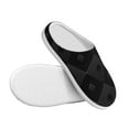 thumbnail image 3 of Lsque Black Poker Pattern Womens Comfort Cotton on Scuff With Memory Foam and Anti-skid Sole Slipper-35/36, 3 of 7