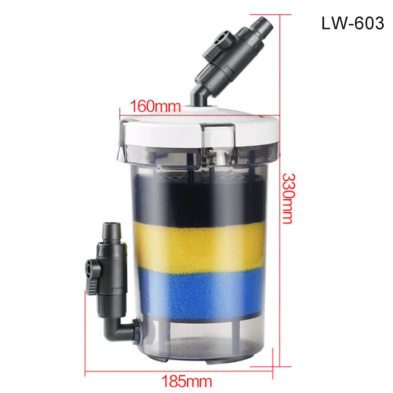 Aquarium Fish Tank Filter Adjustable Ultraquiet External Filtration Water Device New Walmart