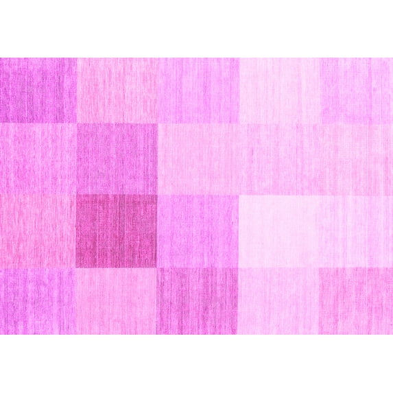 Ahgly Company Indoor Rectangle Abstract Pink Contemporary Area Rugs, 2' x 3'