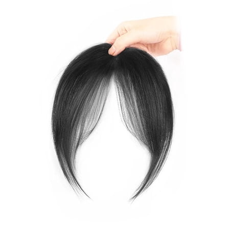 Clip-in Human Hair French Bangs Extension for Women: Heat-Resistant Lightweight Suitable for All Face Shapes Ideal for Everyday and Party
