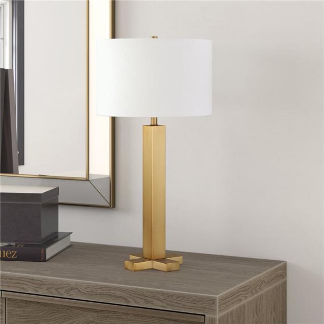 Henn & Hart TL0484 Lampe de Table en Laiton Dunand