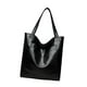 thumbnail image 1 of Bolso de hombro para mujer, de piel sintética, de gran capacidad, moderno, con bolsillo Negro, 1 of 9