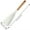 White, variant on HengDidi Silicone Head Spoon with Wood Handle, Non-Scratch Cooking Tool for Nonstick Cookware, 31cm Heat-Resistant Mixing & Sauté Utensil, Suitable for Dishwasher
