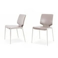 thumbnail image 2 of Modrest Eileen 18.1" Modern Faux Leather Dining Chair in Dark Gray (Set of 2), 2 of 4
