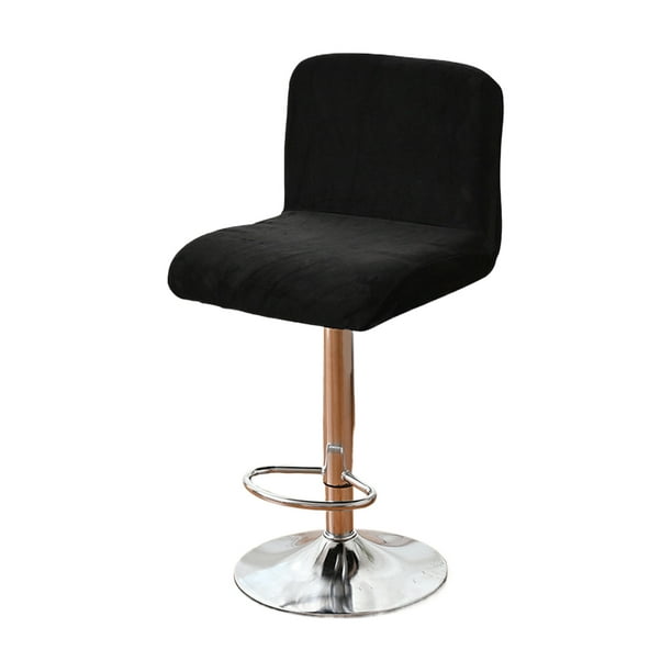 Billuyoard Funda de asiento de silla de 4 piezas para muebles de comedor tamaño de cubierta de silla elástica completa de tela Premium Decoración del hogar negro