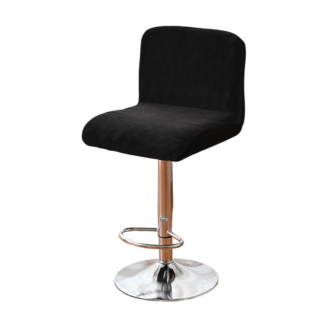 Toystoory Funda protectora para silla de comedor de 4 piezas, tela de primera calidad, tamaño completo de fácil cuidado, funda para asiento de Decoración del hogar negro