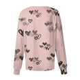 thumbnail image 5 of Valentine's Day Scrub Jackets for Women Long Sleeve Snap Front Nursing Uniform Holiday Heart Print Cute Workwear Jacket with Pockets 2026 Pink M, 5 of 5