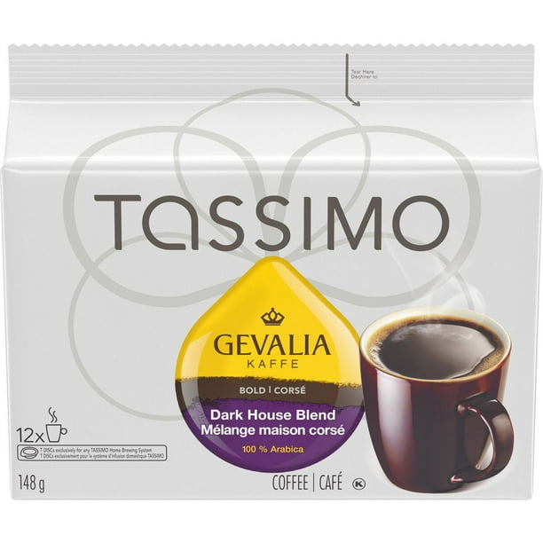 Café T-Discs Gevalia de Tassimo - Mélange Maison Corsé Paq. de 12 T-Discs, 148 g