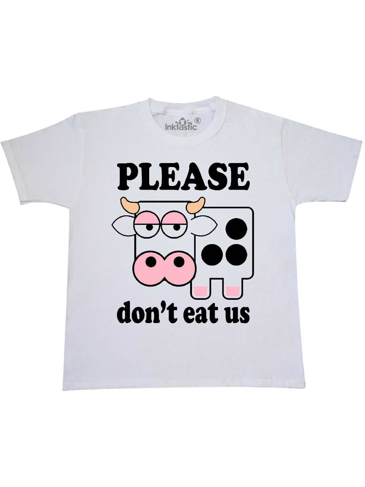 Inktastic Vegan Cow Lover Animal Rights Youth T-Shirt 