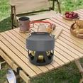 thumbnail image 1 of Mini Réchaud à Alcool en Laiton et Aluminium, Sécuritaire, Coupe-Vent, Portable, Réchaud de Randonnée, Camping, Cuisine, 1 of 7