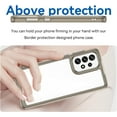 thumbnail image 2 of Case for Samsung Galaxy A33 Case Slim Dropproof [Defend from Drop/Scratch/Slip/Fingerprint] Clear Acrylic Hard Back Soft TPU Bumper Hybrid Phone Cover for Samsung A33 5G-Crystal Black, 2 of 16