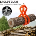 thumbnail image 3 of Pinces de Levage pour Bûches à 4 Griffes Robustes - Capacité de 2800 Lb, Acier Résistant à la Rouille - Outil de Dérapage pour Bois et Bois de Chauffage - Idéal pour Tracteur, Exploitation Forestière, Manutention du Bois - Orange, Taille : 32 Pouces, 3 of 6